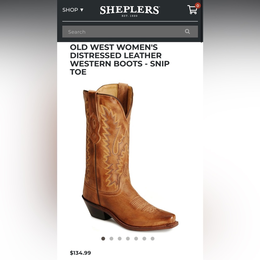 Old West LF 1529 Cowboy Boots size 8.5
